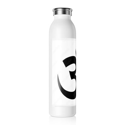 Stylish Slim Water Bottle with Om Symbol - Eco-Friendly, Yoga, Fitness, and Everyday Use - Hydrate in Style!
