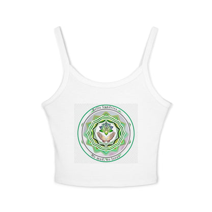 Bohemian Spirit Women's Spaghetti Strap Tank Top, Yoga Wear, Casual Summer Top, Festival Outfit, Relaxed Fit Tee