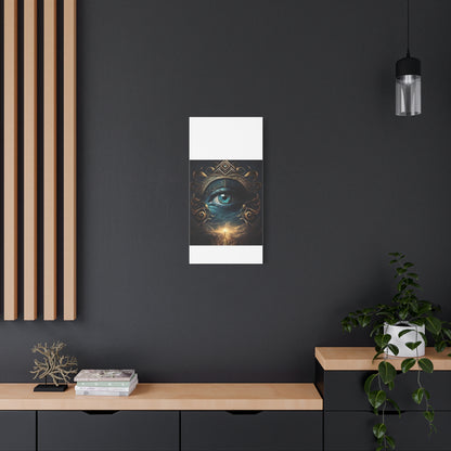 Mystical Eye Canvas Wall Art, Boho Decor, Home Wall Art, Unique Gift, Modern Artwork, Eye Design