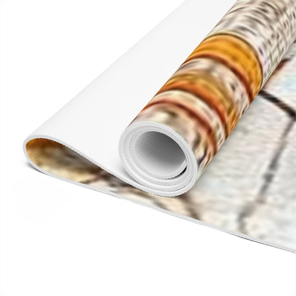 Elegant Foam Yoga Mat with Traditional Artwork, Yoga Accessories, Meditation Mat, Fitness Mat, Home Decor, Gift for Yogis