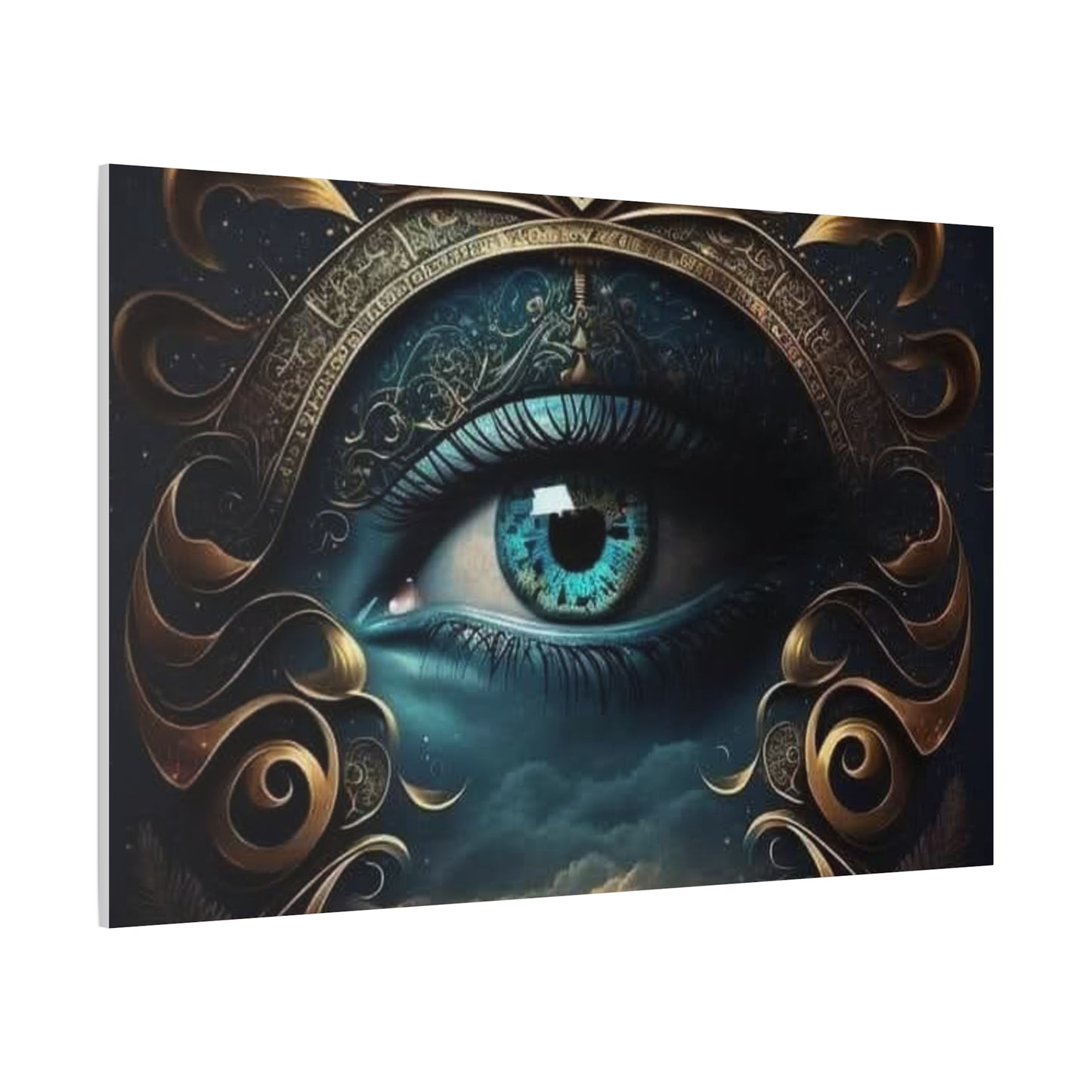 Mystical Eye Canvas Wall Art, Boho Decor, Home Wall Art, Unique Gift, Modern Artwork, Eye Design