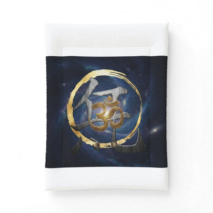 Om Symbol Cotton Comforter — Spiritual Boho Bedspread