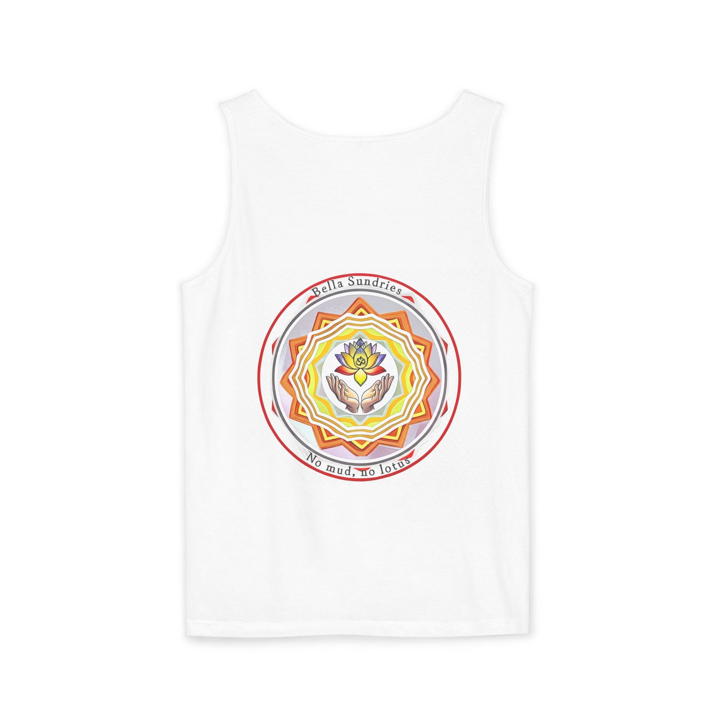 Yoga Spiritual Tank Top, Om Symbol Shirt, Lotus Flower Tee, Meditation Apparel, Gift for Yogis, Unisex Activewear