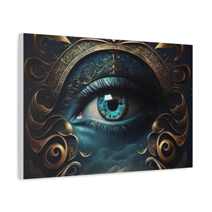 Mystical Eye Canvas Wall Art, Boho Decor, Home Wall Art, Unique Gift, Modern Artwork, Eye Design