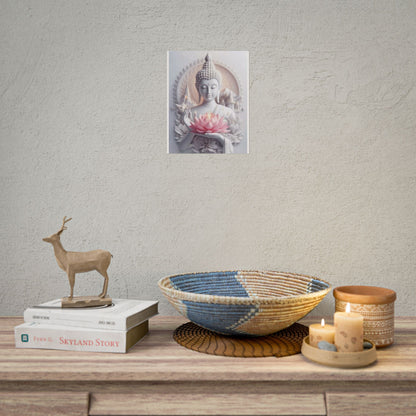 Zen Buddha Rolled Posters | Spiritual Wall Art, Meditation Decor, Mindfulness Gift, Lotus Flower Print, Home Aesthetic