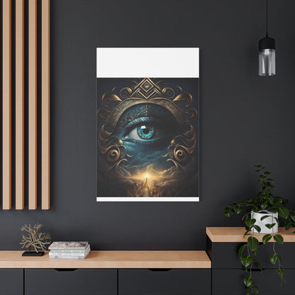 Mystical Eye Canvas Wall Art, Boho Decor, Home Wall Art, Unique Gift, Modern Artwork, Eye Design