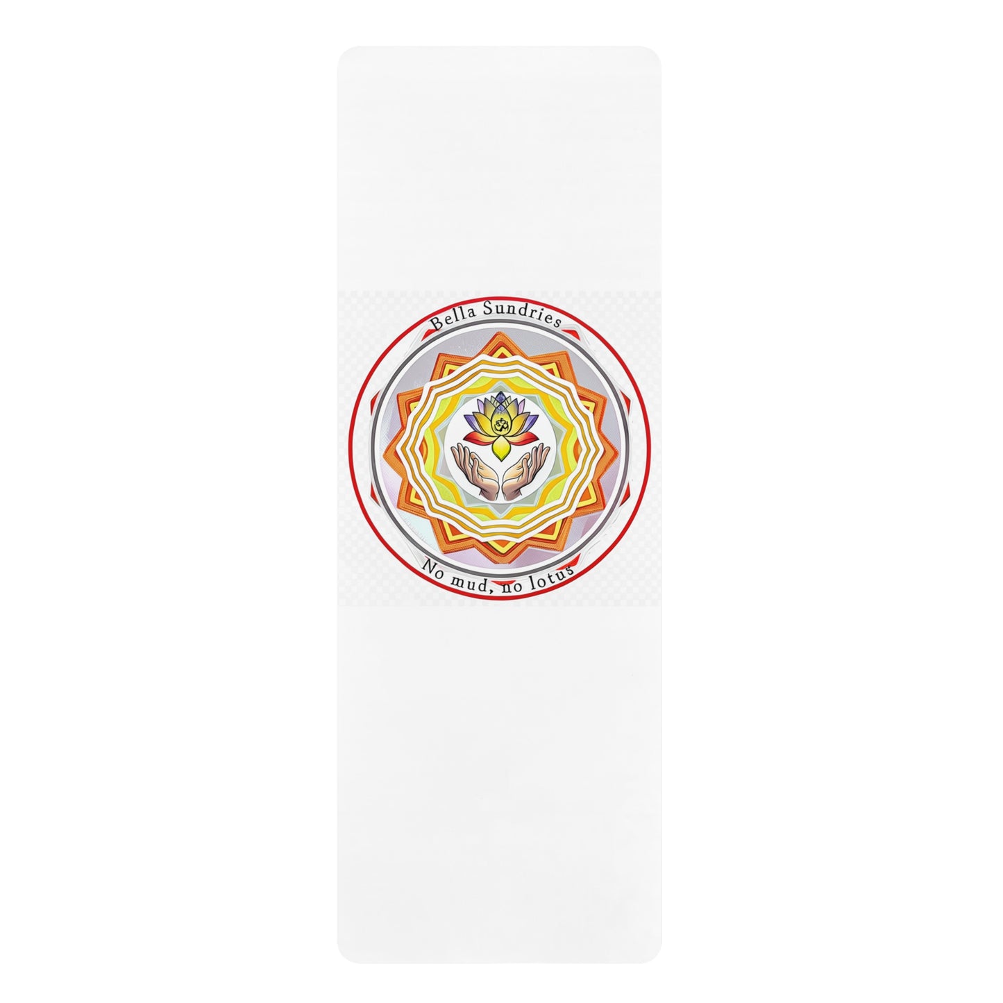 Meditation Yoga Mat - Eco-Friendly Rubber, Great for Home Practice, Fitness, Gift for Yogis, Mandala Design, Relaxation