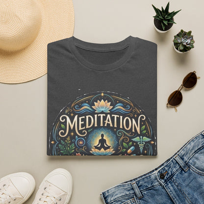 Meditation T-Shirt — "Meditation is the Best Medication" Mindfulness Tee