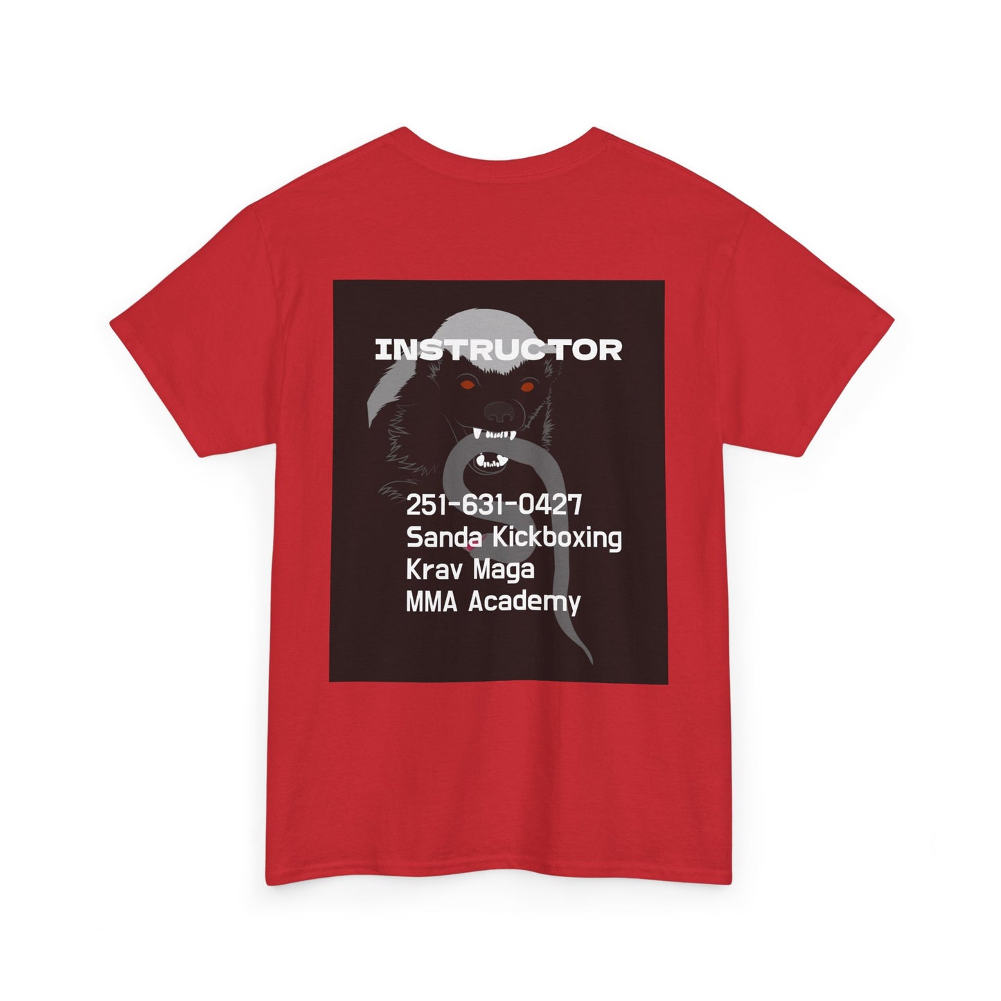 Unisex Heavy Cotton Tee  instructor for Martial Arts, Kickboxing Training Shirt, Integrity Academy Gear, Athletic Apparel, MMA T-shirt, Fight Club [...]