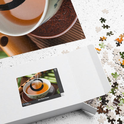 Tea-Themed Puzzle for Relaxation and Mindfulness, Perfect Gift for Tea Lovers, Family Fun, Game Night, Rainy Day Activity