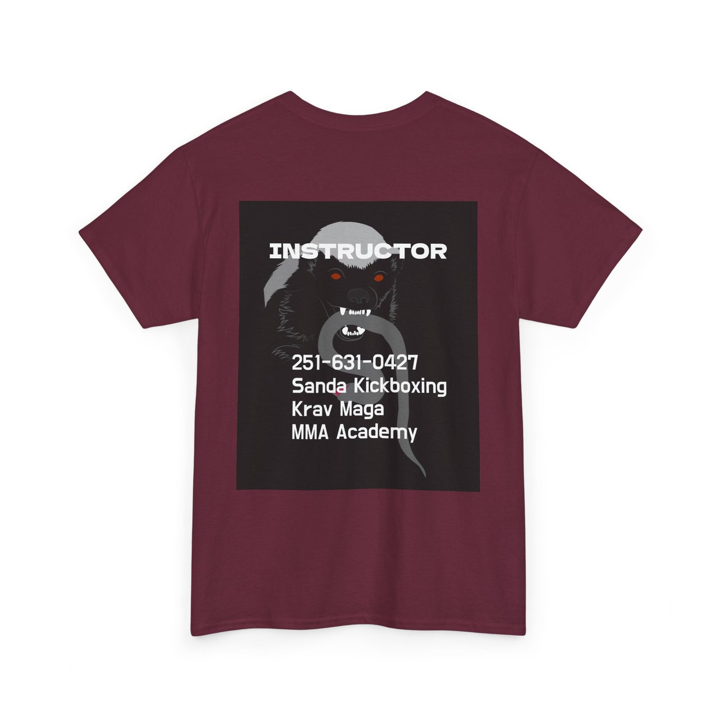 Unisex Heavy Cotton Tee  instructor for Martial Arts, Kickboxing Training Shirt, Integrity Academy Gear, Athletic Apparel, MMA T-shirt, Fight Club [...]