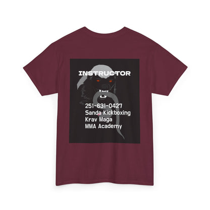 Unisex Heavy Cotton Tee  instructor for Martial Arts, Kickboxing Training Shirt, Integrity Academy Gear, Athletic Apparel, MMA T-shirt, Fight Club [...]
