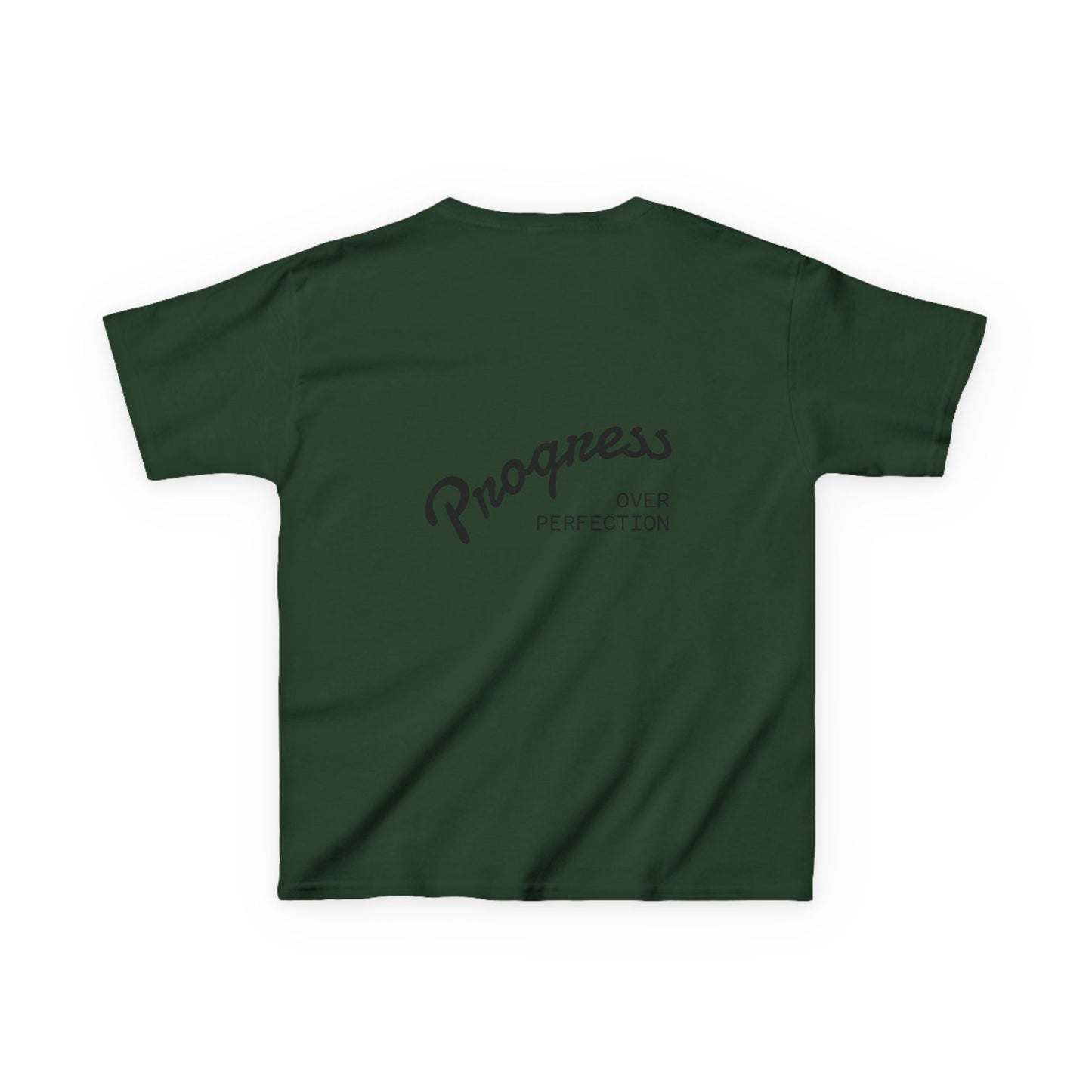 Kids Tee — ‘Progress Over Perfection’ Lotus Graphic