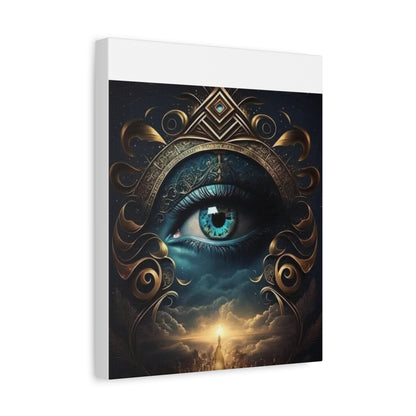 Mystical Eye Canvas Wall Art, Boho Decor, Home Wall Art, Unique Gift, Modern Artwork, Eye Design