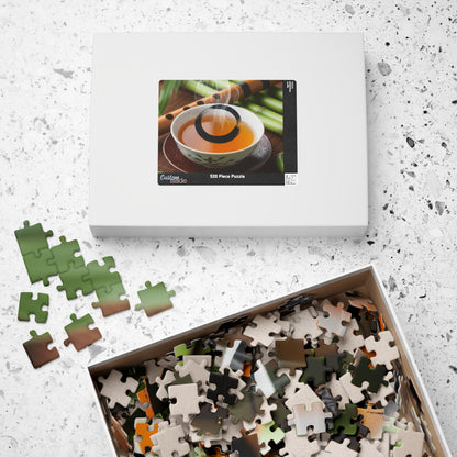 Tea-Themed Puzzle for Relaxation and Mindfulness, Perfect Gift for Tea Lovers, Family Fun, Game Night, Rainy Day Activity
