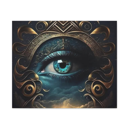 Mystical Eye Canvas Wall Art, Boho Decor, Home Wall Art, Unique Gift, Modern Artwork, Eye Design