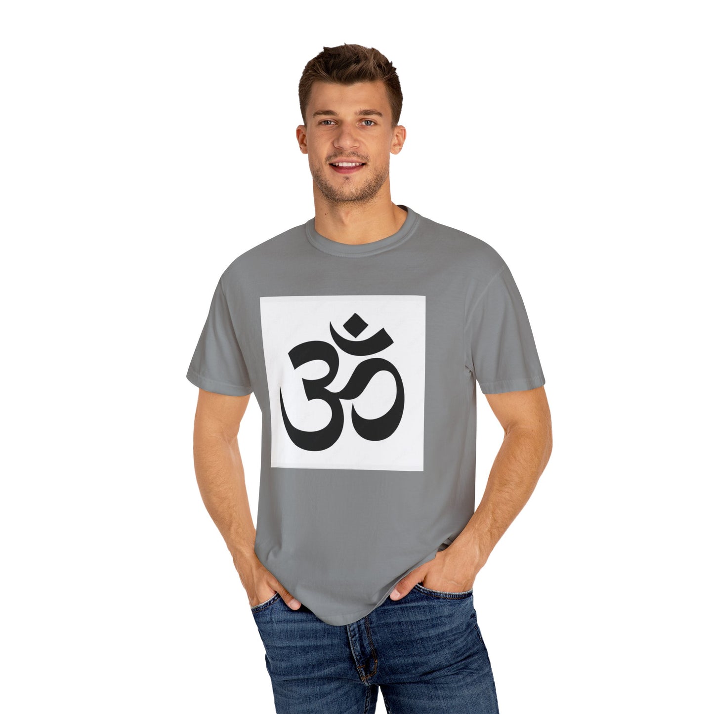 Spiritual Mandala T-Shirt, Unisex Garment-Dyed Tee for Meditation, Yoga, Mindfulness, Gift for Him/Her, Boho Chic Wear