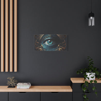 Mystical Eye Canvas Wall Art, Boho Decor, Home Wall Art, Unique Gift, Modern Artwork, Eye Design