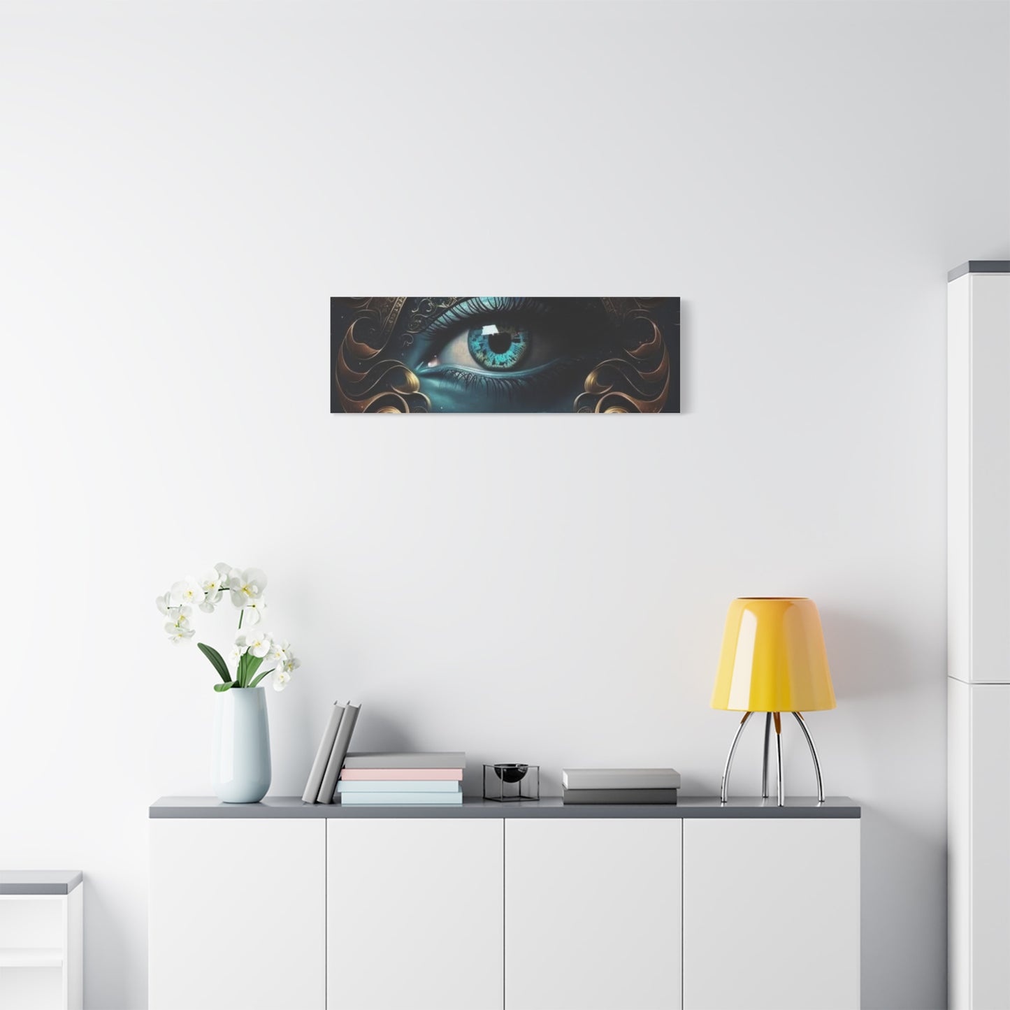 Mystical Eye Canvas Wall Art, Boho Decor, Home Wall Art, Unique Gift, Modern Artwork, Eye Design