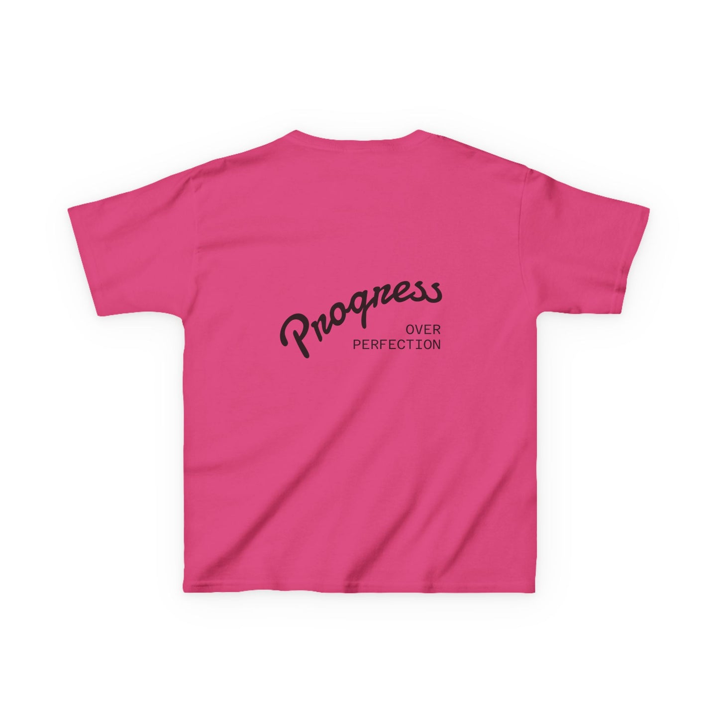 Kids Tee — ‘Progress Over Perfection’ Lotus Graphic