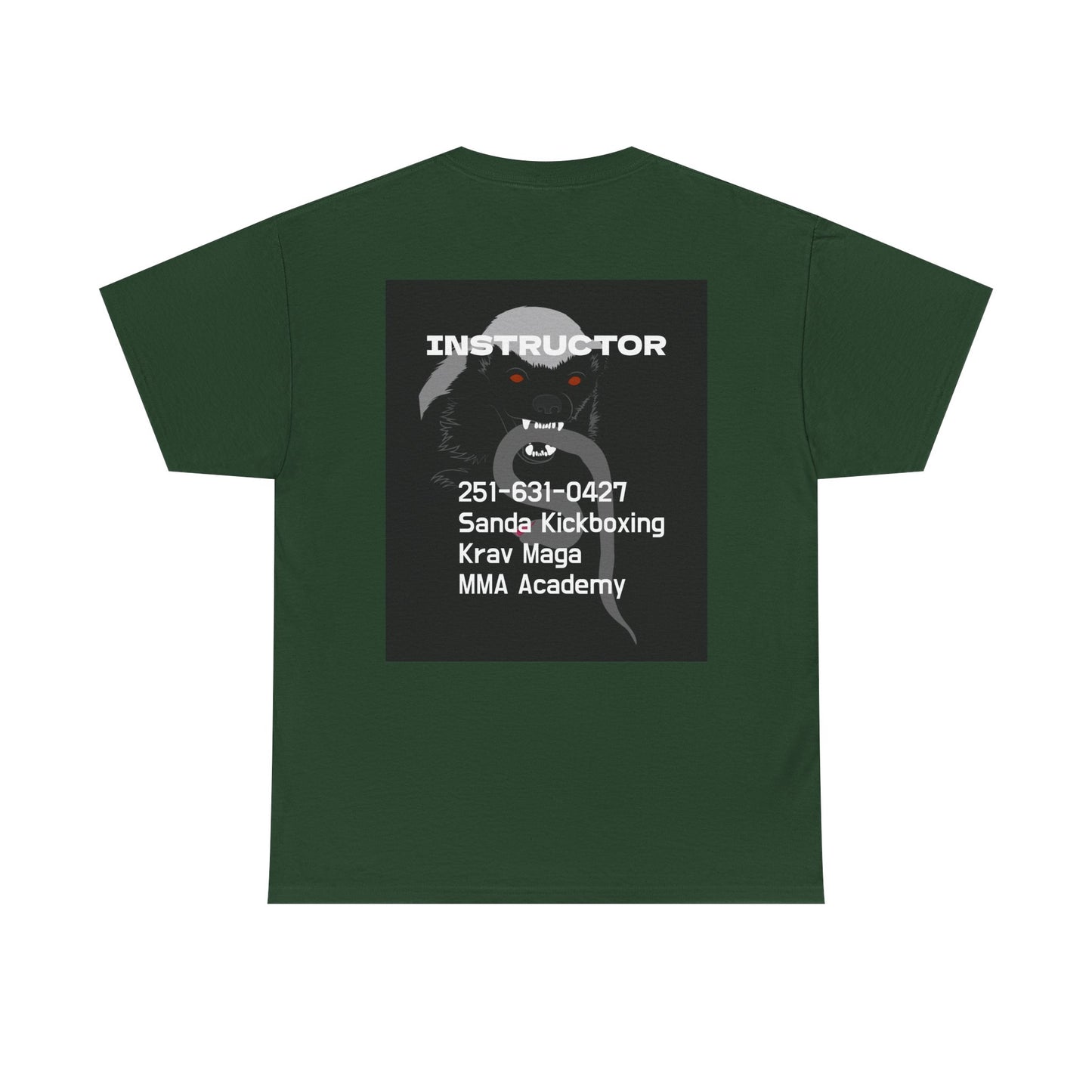 Unisex Heavy Cotton Tee  instructor for Martial Arts, Kickboxing Training Shirt, Integrity Academy Gear, Athletic Apparel, MMA T-shirt, Fight Club [...]