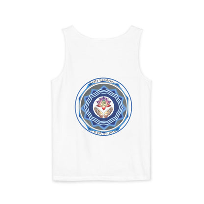 Yoga Spiritual Tank Top, Om Symbol Shirt, Lotus Flower Tee, Meditation Apparel, Gift for Yogis, Unisex Activewear