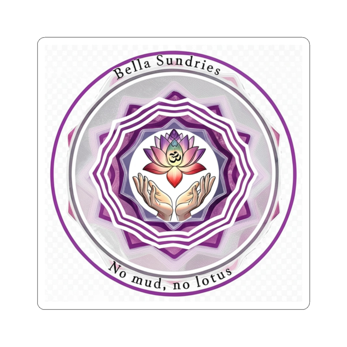 Boho Lotus Kiss-Cut Stickers | Floral Mandala Decals for Journals, Laptop, Water Bottles, Gifts, Home Decor