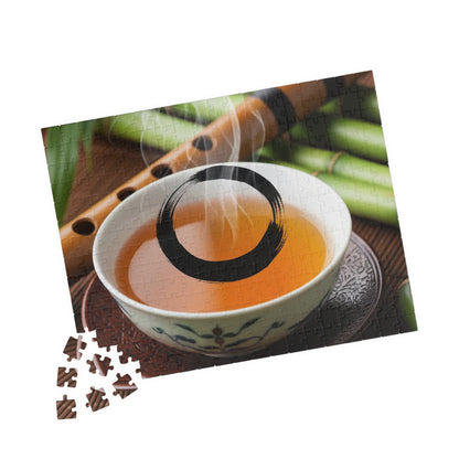 Tea-Themed Puzzle for Relaxation and Mindfulness, Perfect Gift for Tea Lovers, Family Fun, Game Night, Rainy Day Activity