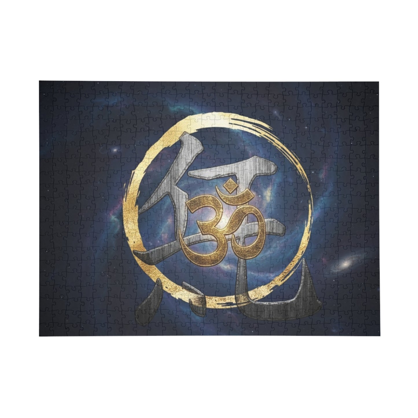 Om Symbol Galaxy Jigsaw Puzzle — Meditation & Spirituality 96–1000 Piece
