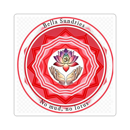Lotus Hands Sticker, Spiritual Art Sticker, Mindfulness Decor, Yoga Gift, Meditation Sticker