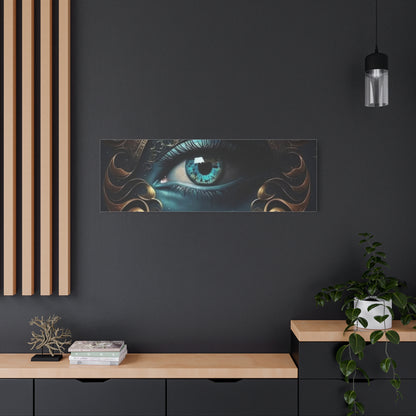 Mystical Eye Canvas Wall Art, Boho Decor, Home Wall Art, Unique Gift, Modern Artwork, Eye Design