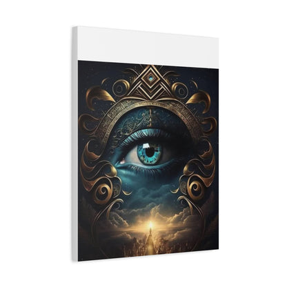 Mystical Eye Canvas Wall Art, Boho Decor, Home Wall Art, Unique Gift, Modern Artwork, Eye Design