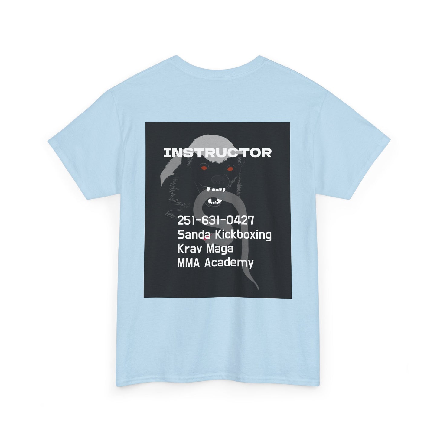 Unisex Heavy Cotton Tee  instructor for Martial Arts, Kickboxing Training Shirt, Integrity Academy Gear, Athletic Apparel, MMA T-shirt, Fight Club [...]