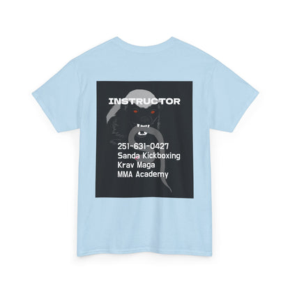 Unisex Heavy Cotton Tee  instructor for Martial Arts, Kickboxing Training Shirt, Integrity Academy Gear, Athletic Apparel, MMA T-shirt, Fight Club [...]