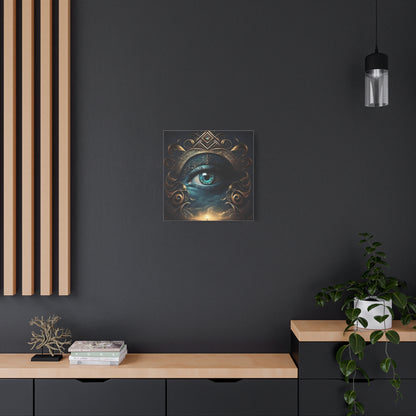 Mystical Eye Canvas Wall Art, Boho Decor, Home Wall Art, Unique Gift, Modern Artwork, Eye Design