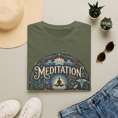 Meditation T-Shirt — "Meditation is the Best Medication" Mindfulness Tee