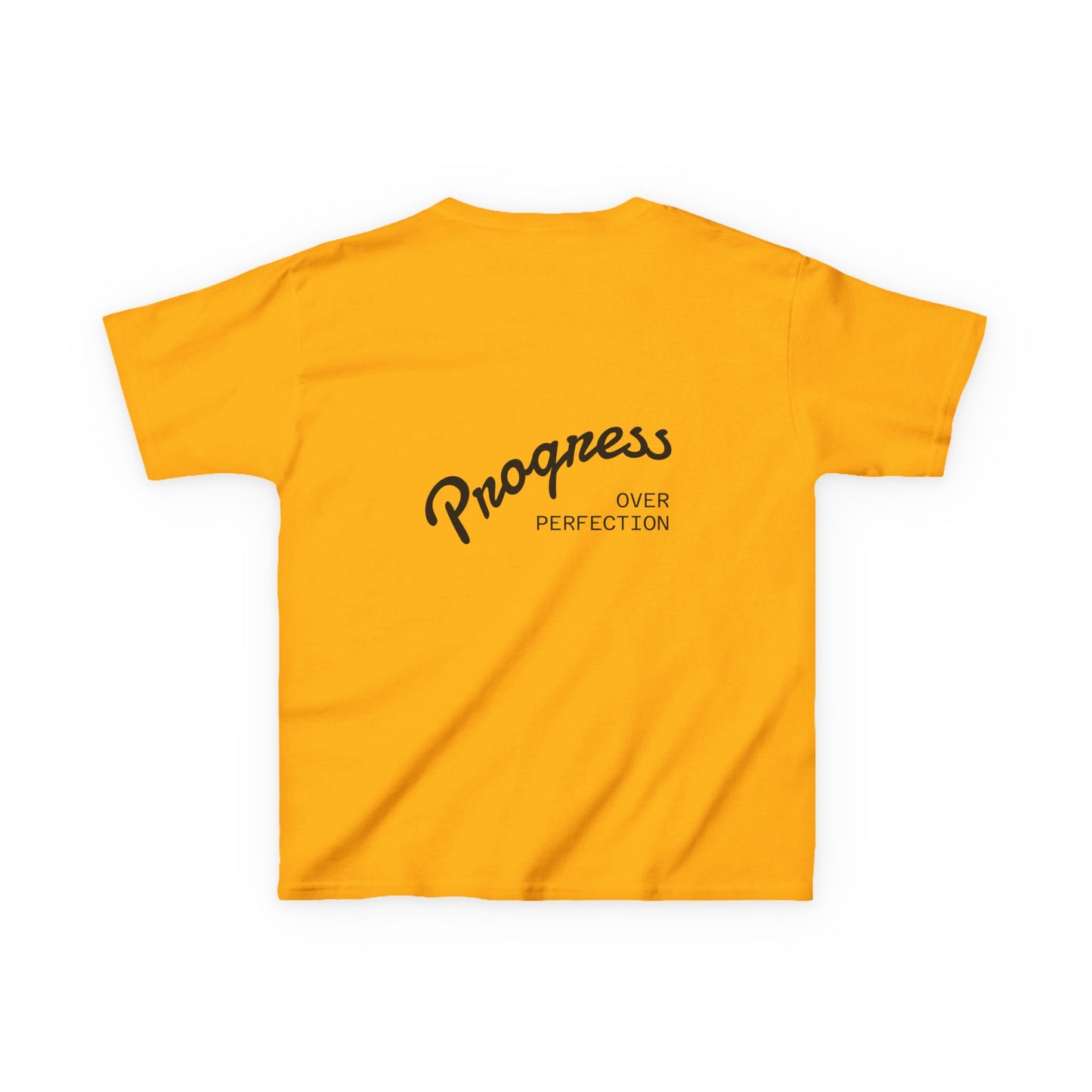 Kids Tee — ‘Progress Over Perfection’ Lotus Graphic