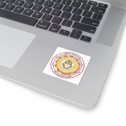 Lotus Mandala Kiss-Cut Stickers | Inspirational Wall Art, Laptop Decor, Unique Gifts, Motivational Stickers, Mindfulness Accessories