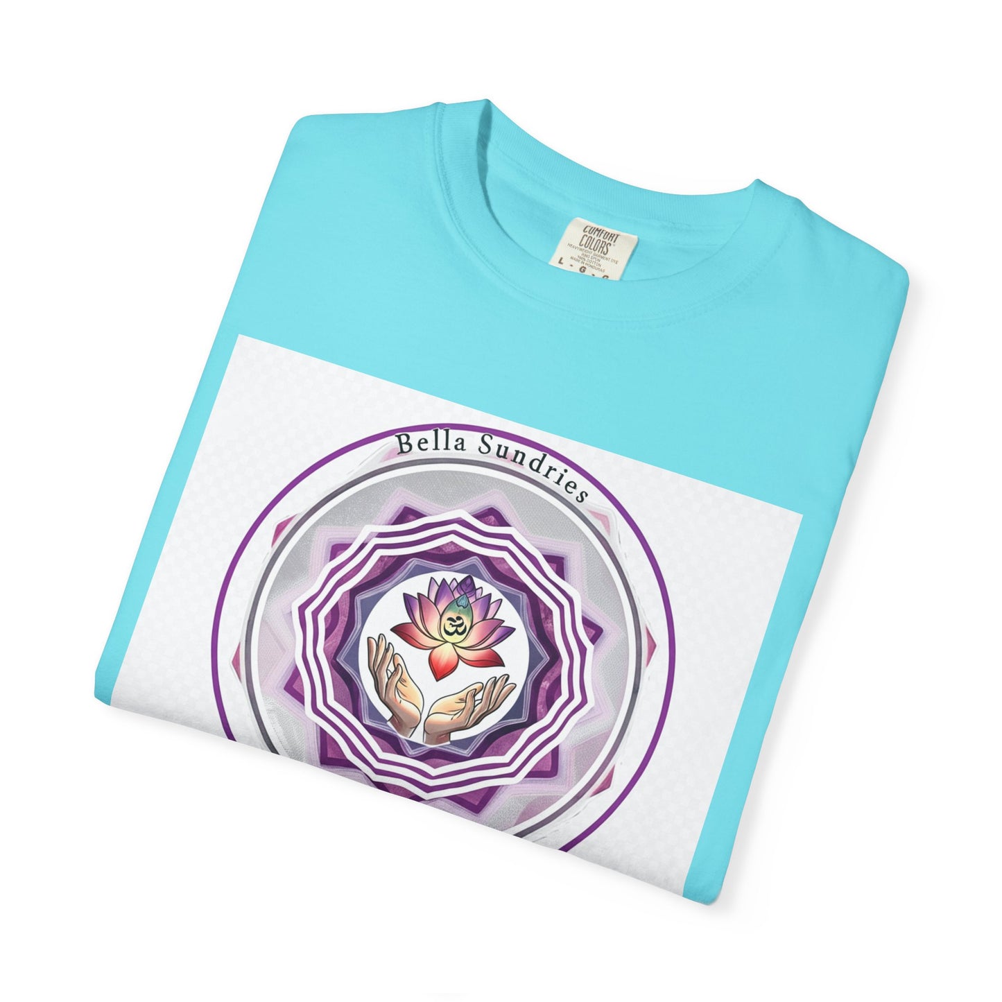 Spiritual Mandala T-Shirt, Unisex Garment-Dyed Tee for Meditation, Yoga, Mindfulness, Gift for Him/Her, Boho Chic Wear