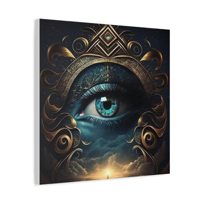 Mystical Eye Canvas Wall Art, Boho Decor, Home Wall Art, Unique Gift, Modern Artwork, Eye Design