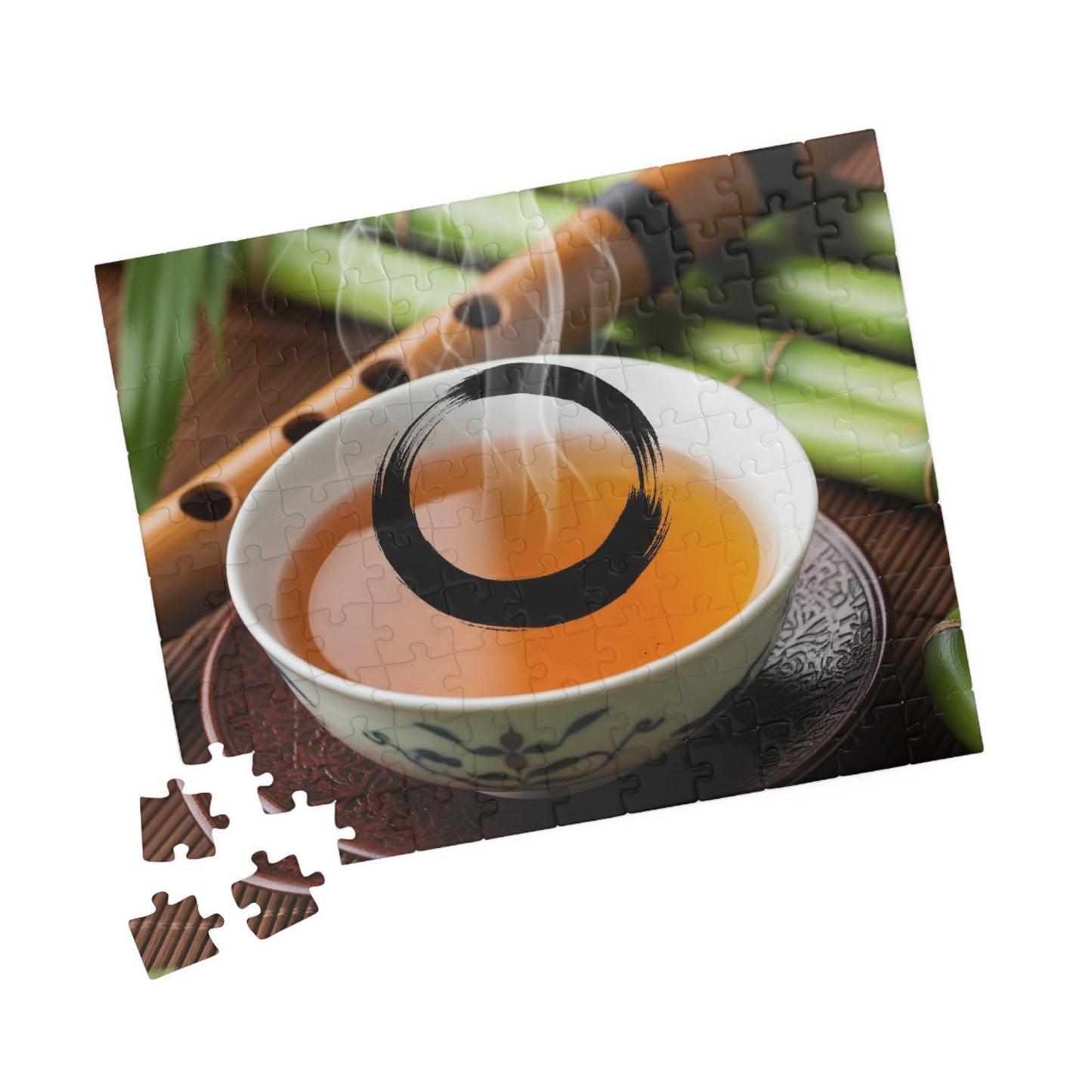 Tea-Themed Puzzle for Relaxation and Mindfulness, Perfect Gift for Tea Lovers, Family Fun, Game Night, Rainy Day Activity