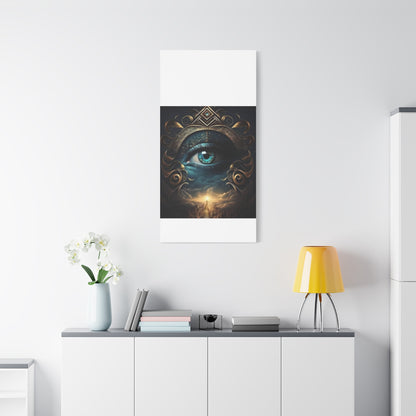 Mystical Eye Canvas Wall Art, Boho Decor, Home Wall Art, Unique Gift, Modern Artwork, Eye Design