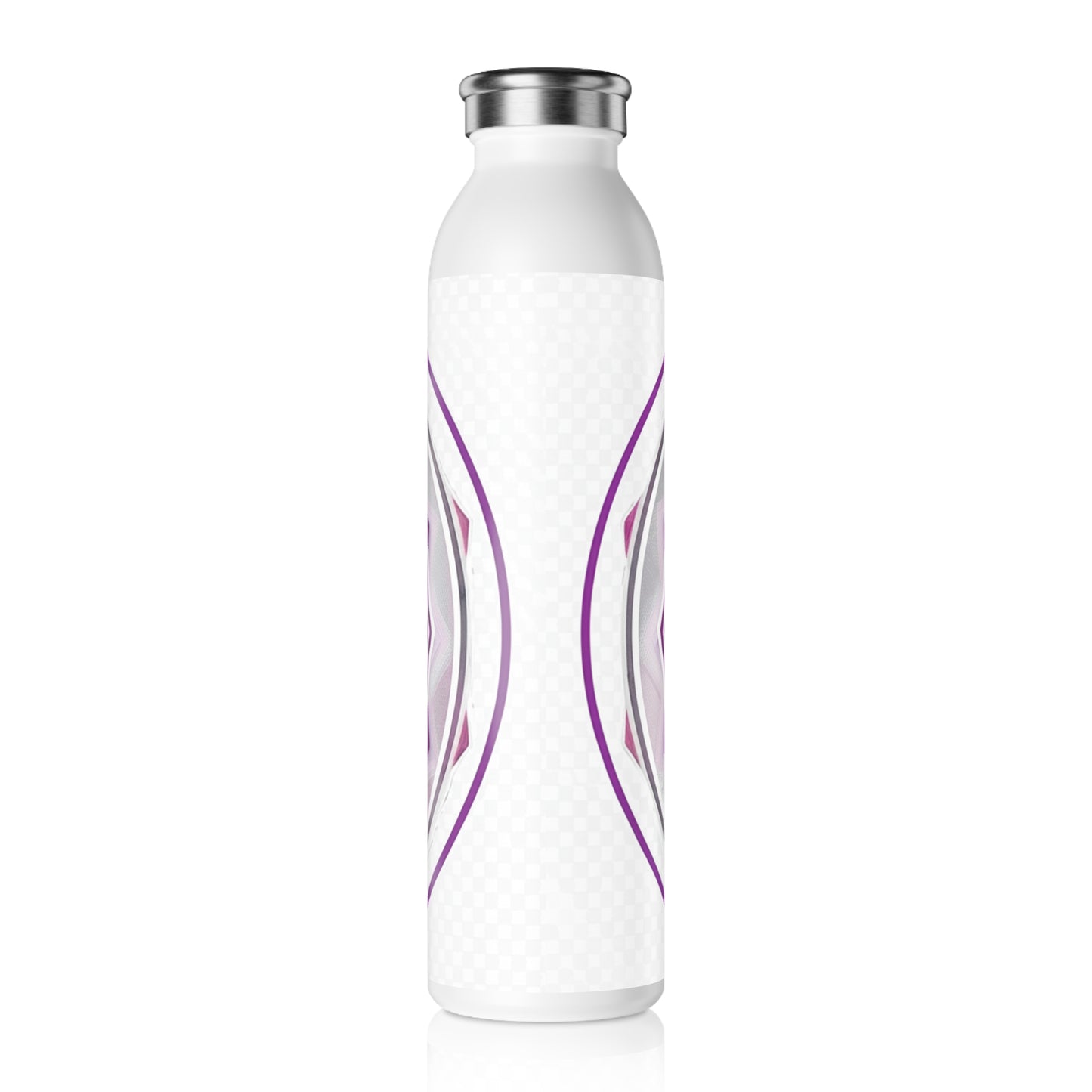 Lotus-Inspired Slim Water Bottle for Wellness Lovers, Eco-Friendly Hydration, Yoga Gifts, Motivational Quotes, Reusable Drinkware