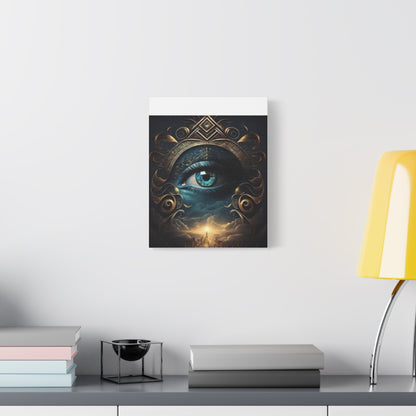Mystical Eye Canvas Wall Art, Boho Decor, Home Wall Art, Unique Gift, Modern Artwork, Eye Design