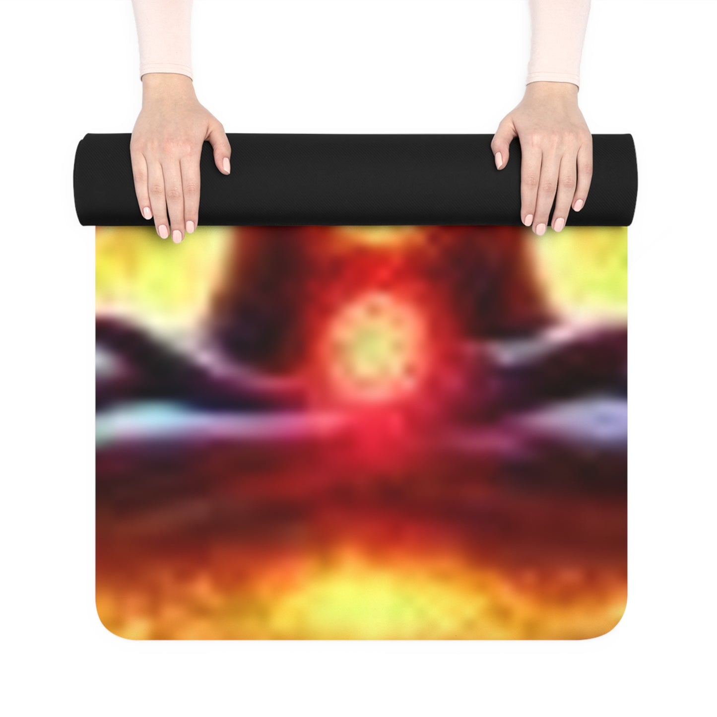 Chakra Meditation Yoga Mat, Non-Slip Rubber Fitness Mat, Essential for Home Workouts, Ideal Gift for Yogis, Chakra Healing