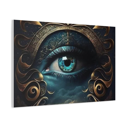 Mystical Eye Canvas Wall Art, Boho Decor, Home Wall Art, Unique Gift, Modern Artwork, Eye Design