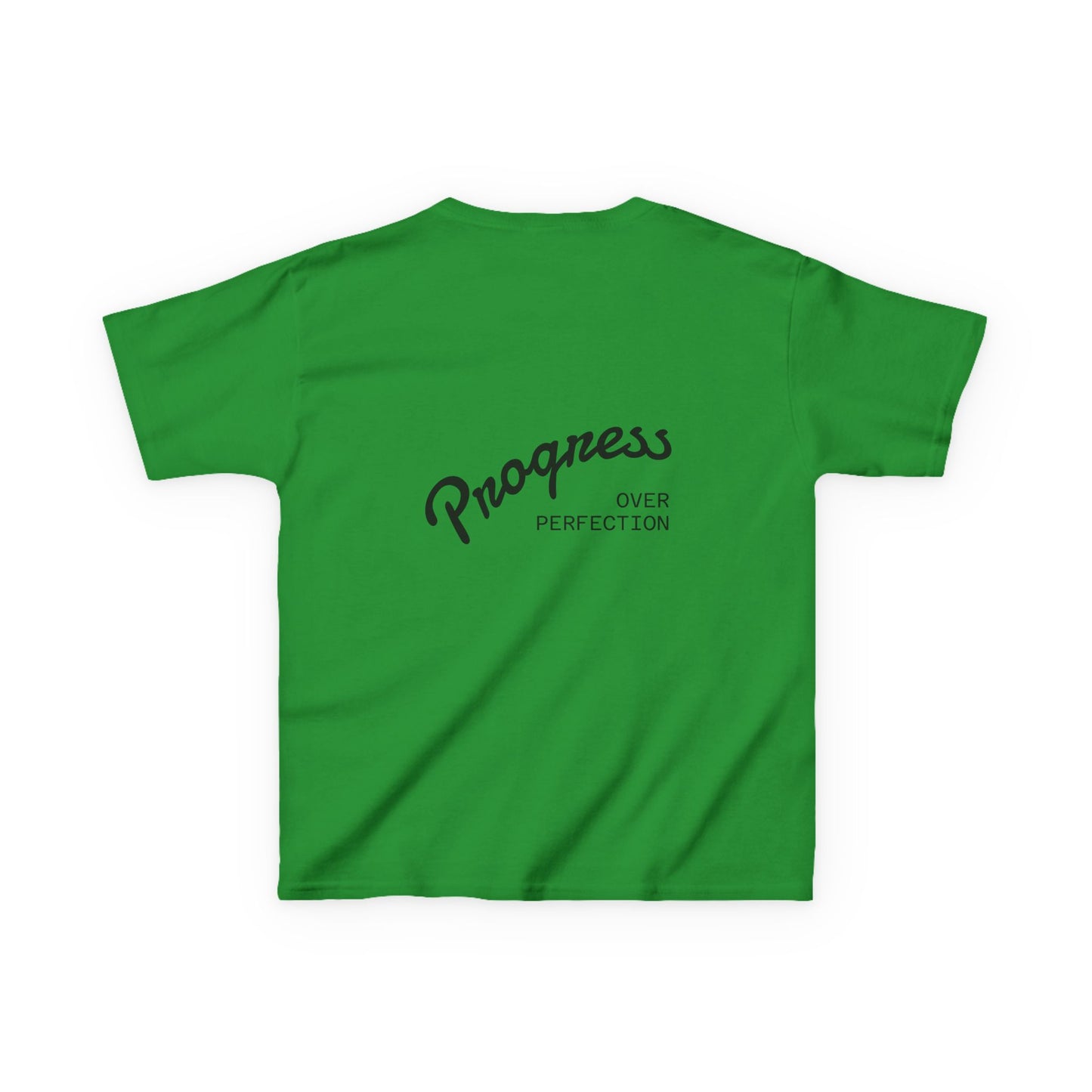 Kids Tee — ‘Progress Over Perfection’ Lotus Graphic