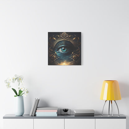 Mystical Eye Canvas Wall Art, Boho Decor, Home Wall Art, Unique Gift, Modern Artwork, Eye Design