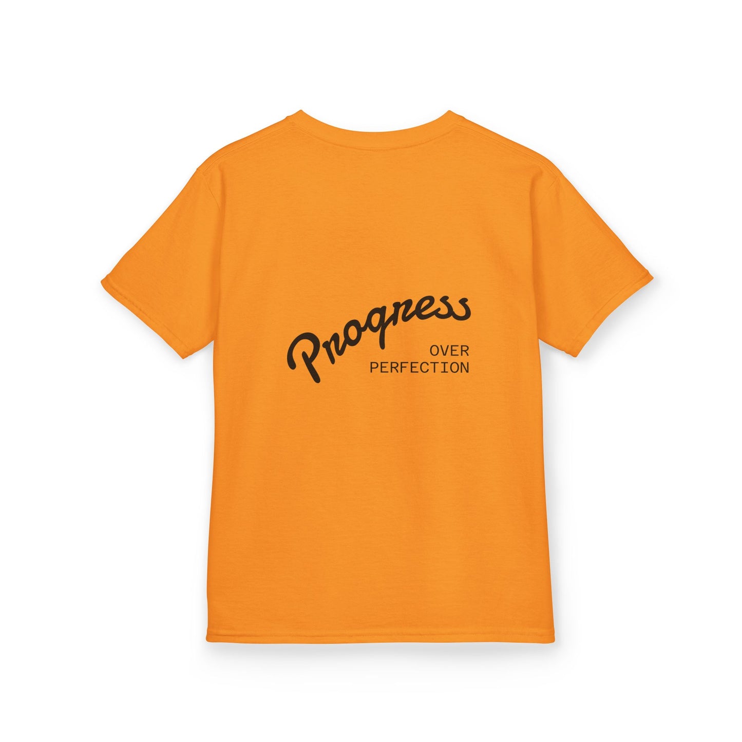 Kids Tee — ‘Progress Over Perfection’ Lotus Graphic