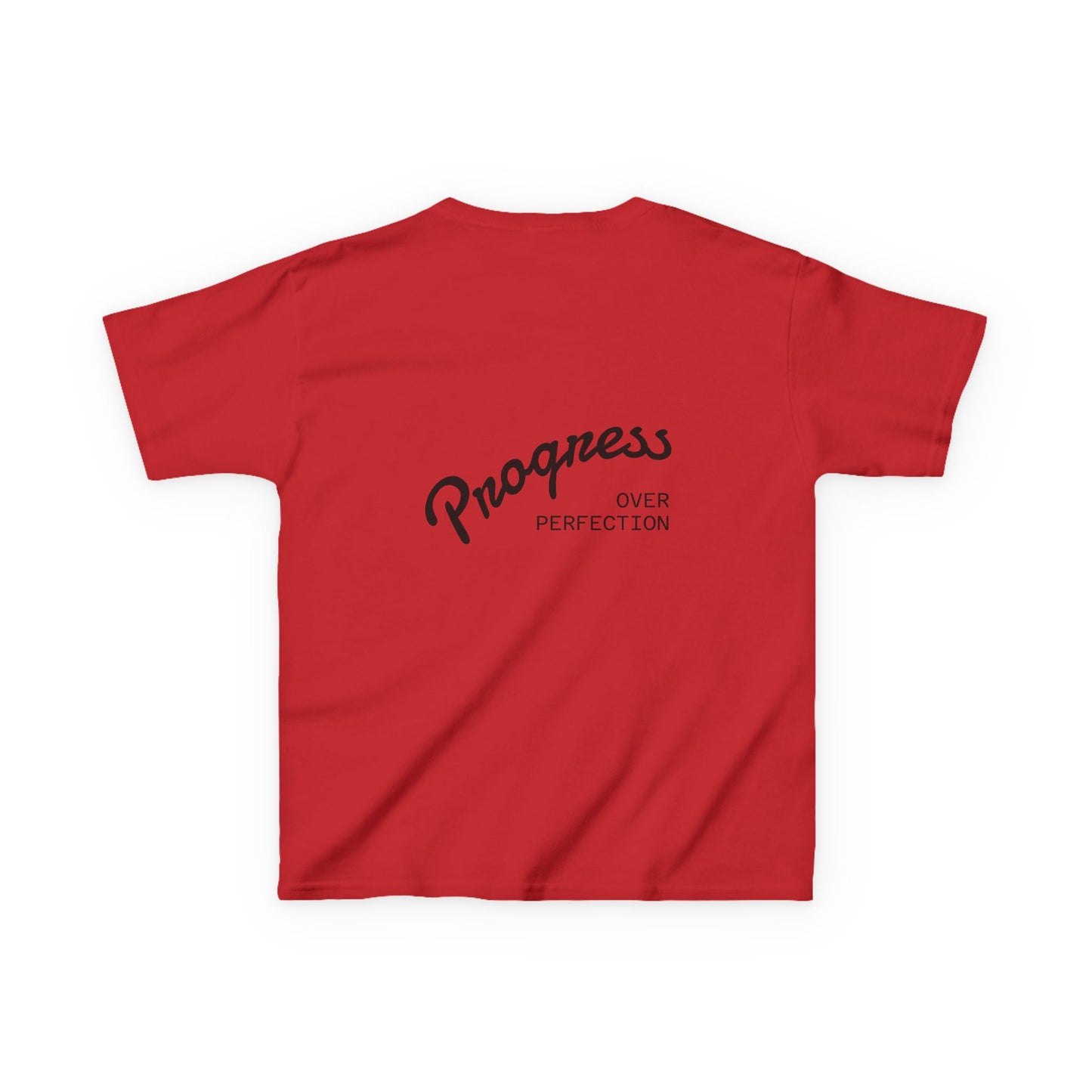 Kids Tee — ‘Progress Over Perfection’ Lotus Graphic